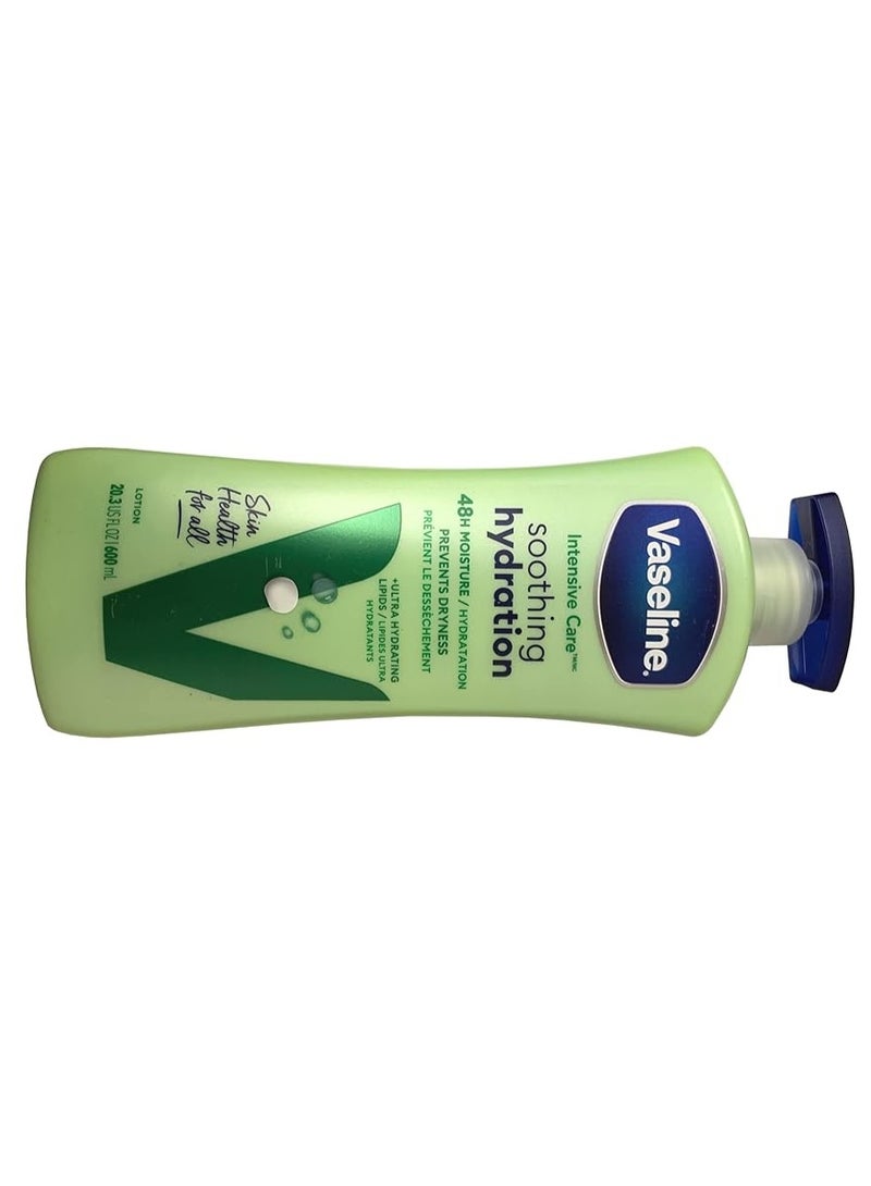 Vaseline Intensive Care Non Greasy Body Lotion with Aloe Soothe for Dry Skin, 600ml - Image 2